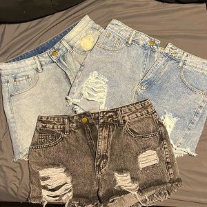 3 pairs of brand new shorts from Shein never worn, wrong size for me